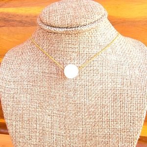 ROSE PINK QUARTZ Necklace Minimalist Crystal Gemstone FLOATING